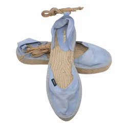 DIESEL ESPADRILLAS RAGS Womens Sandals Casual Denim - Light Blue, USA 9
