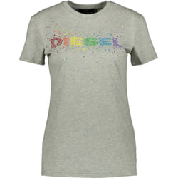 DIESEL T-SILY Womens T Shirts Ladies Summer Tops - Grey, XS