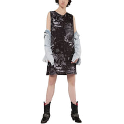 DIESEL D MAY Womens Short Dress Party Tops - Black, XS