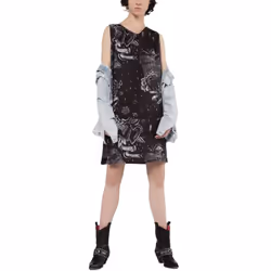 DIESEL D MAY Womens Short Dress Party Tops - Black, S