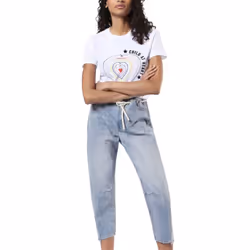 DIESEL NAO T HEA Womens T Shirts Summer Tee - White, XXS