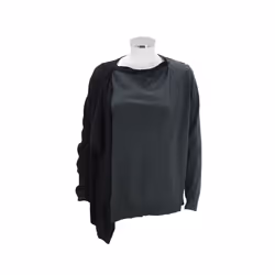 DIESEL M VANVAN Womens Open Cardigan Black Ladies Jumpers Casual Knitted Sweater - Black and Charcoal, M