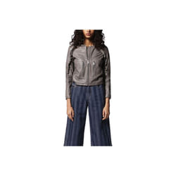 DIESEL L-Heze Womens Biker Jacket Genuine Leather Slim Fit Winter Outwear Coat - Size S