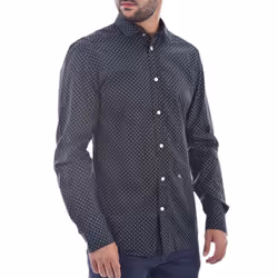 DIESEL S BLANCA 0WALH Mens Shirts Cotton Shirt - Navy, L