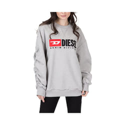 Diesel F ARAP Womens Sweatshirts Crew Neck Oversized Classic Pullover Sweaters - Grey, S