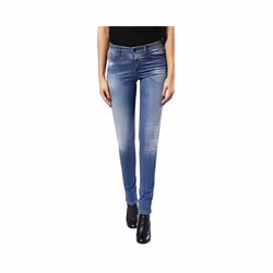 DIESEL SKINZEE 0679W Womens Denim Jeans Super Skinny Fit Blue Faded Zip Fly - W26 L30
