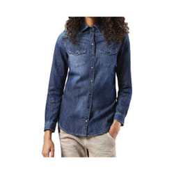 DIESEL DE PRATT Womens Denim Jeans Casual Shirt Ladies Top Cotton Elegant Blue - L