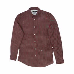 DIESEL S BLANCA 0WALH Mens Shirts Cotton Shirt - Maroon, S