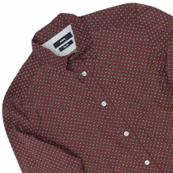 DIESEL S BLANCA 0WALH Mens Shirts Cotton Shirt - Maroon, S