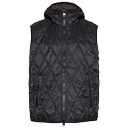 Diesel Brand Logo Black Quilted Gilet Jacket - S