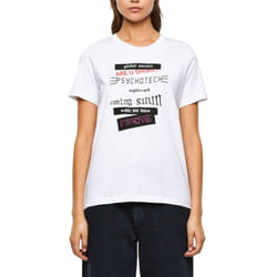 DIESEL T-Sily-V20 Womens T Shirt Slim Fit Crew Neck Short Sleeve Summer Top - XS