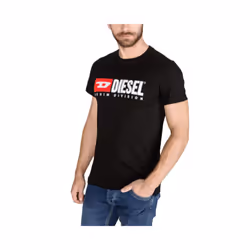 DIESEL T DIEGO DIVISION Mens T Shirt Short Sleeve Tee - Grey, L