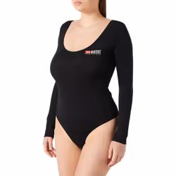Diesel UFTK-BODY-LS-UW Womens Bodysuits - Black, L