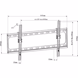 Techly ICA-PLB 261L TV mount/stand 177.8 cm (70") Black