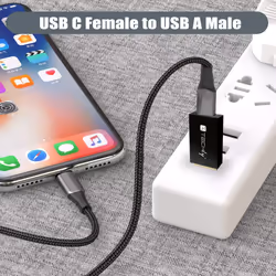 Techly IADAP USB3-AFT cable gender changer USB A USB C Black - Additional view 5