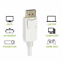 Techly IADAP DP-HDMIFP video cable adapter 0.2 m DisplayPort HDMI White