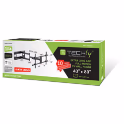 Techly ICA-PLB 490 TV mount/stand 2.03 m (80") Black