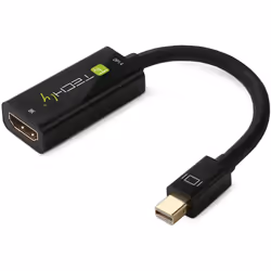Techly IADAP MDP-HDMIF8K, Mini DisplayPort, HDMI, Male, Female, Straight, Straight
