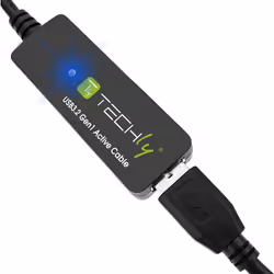 Techly ICUR30100G USB cable USB 3.2 Gen 1 (3.1 Gen 1) 10 m USB A Black - Additional view 7