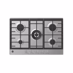 Hoover H-HOB 300 GAS HHG75WK3X, Stainless steel, Built-in, 74.5 cm, Gas, Stainless steel, 5 zone(s)