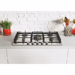 Hoover H-HOB 300 GAS HHG75WK3X Stainless steel Built-in 74.5 cm 5 zone(s)
