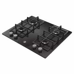 Hoover H-HOB 300 GAS HVG6K3B Black Built-in 59.5 cm 4 zone(s)