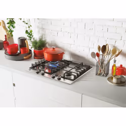 Hoover H-HOB 300 GAS HHG6BRK3X Stainless steel Built-in 59.5 cm 4 zone(s)