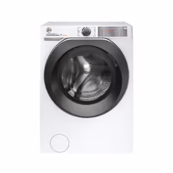 Hoover H-WASH&DRY 500 HDDB 4106AMBC-80, Front-load, Freestanding, White, Left, Black, Black