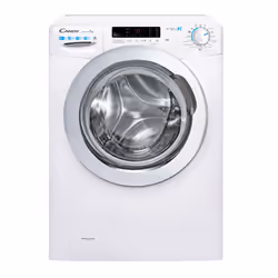 Candy Smart Pro CSOW41063DWCE-80, Front-load, Freestanding, White, Left, Chrome, Buttons, Rotary, Touch