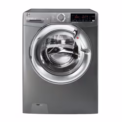 Hoover H-WASH&DRY 300 PLUS H3DS696TAMCGE-80, Front-load, Freestanding, Anthracite, Left, Chrome, Chrome