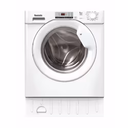 Baumatic BDI1485D4E/1-80, Front-load, Built-in, White, Left, Buttons, Rotary, LED