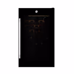 Hoover H-WINE 500 HWC 150 UKW/N, Thermoelectric wine cooler, Freestanding, 41 bottle(s), G, Black, Black