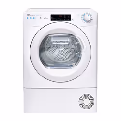 Candy Smart Pro CSOE H9A2TE-80, Freestanding, Front-load, Heat pump, White, Rotary, Touch, Left