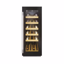 Hoover HWCB 30 UKBM/1, Compressor wine cooler, Built-in, 20 bottle(s), F, Black, Black