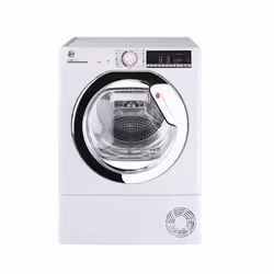 Hoover Dynamic Next HLE H9A2TCE-80, Freestanding, Front-load, Heat pump, White, Rotary, Touch, Left