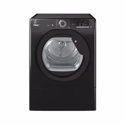 Hoover H-DRY 300 LITE HLE V9DGB-80, Freestanding, Front-load, Vented, Black, Rotary, Left
