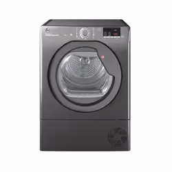 Hoover HLE C9DRGR-80, Freestanding, Front-load, Condensation, Anthracite, Rotary, Touch, Left