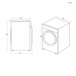 Hoover H-DRY 300 LITE HLE C9DGB-80 tumble dryer Freestanding Front-load 9 kg B Black - Additional view 8