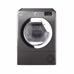 Hoover H-DRY 300 LITE HLE C10DCER-80, Freestanding, Front-load, Condensation, Anthracite, Buttons, Rotary, Left