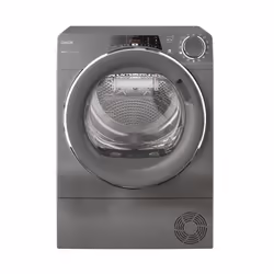 Candy RapidÓ RO4 H7A2TCERX-S, Freestanding, Front-load, Heat pump, Anthracite, Rotary, Touch, Left
