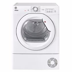Hoover HLEC8LG-80, Freestanding, Front-load, Condensation, White, Buttons, Rotary, Left