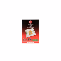H63 Vacuum Cleaner Bags, Original, Microfibre, Pure EPA, Anti-Odour System with Activated Carbon, compatible with Hoover Cylinder Vacuums, 4 Pieces * - Additional view 2