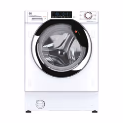 Hoover H-WASH&DRY 300 PRO HBDODS695TAMCE80, Front-load, Built-in, White, Left, Chrome, Rotary, Touch