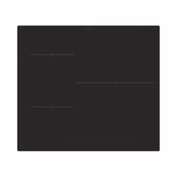 Candy Moderna CIDD633C, Black, Built-in, 59 cm, Zone induction hob, Glass-ceramic, 3 zone(s)