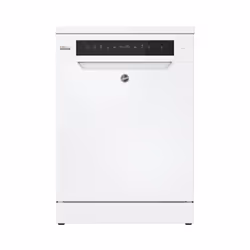 Hoover H-DISH 500 HF 6C2F0PW-80, Freestanding, Full size (60 cm), White, Black, Touch, Foldable