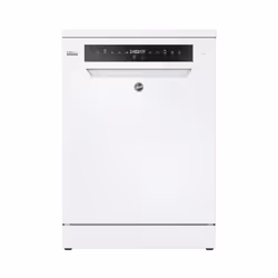 Hoover H-DISH 700 HF 6B4S1PW-80, Freestanding, Full size (60 cm), White, Black, Touch, Foldable