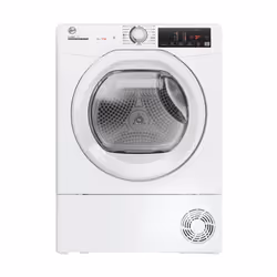 Hoover HRE H9A3TE-80/N, Freestanding, Front-load, Heat pump, White, Rotary, Left