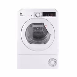 Hoover 31102765 HLE H9A3TE-80/N, Freestanding, Front-load, Heat pump, White, Rotary, Touch, Black
