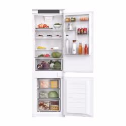 Hoover integrated fridge freezer combines ample storage capacity. energy efficiency. and convenient features. making it a pra ...