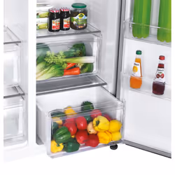 Hoover 34005681 HHSBSO-6174XK-1 side-by-side refrigerator Freestanding 532 L E Stainless steel - Additional view 7